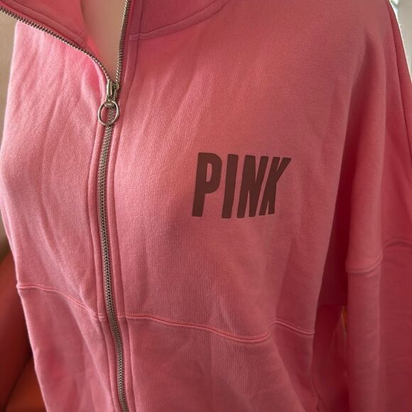 Victoria’s Secret PINK full zip sweatshirt Color Pink, Size XS, NWT - Picture 5 of 9